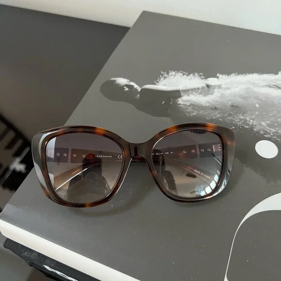 Longchamp Elegant Tortoise Shell Sunglasses LO752S Sunglasses - Longchamp Authorized Retailer  main image 2